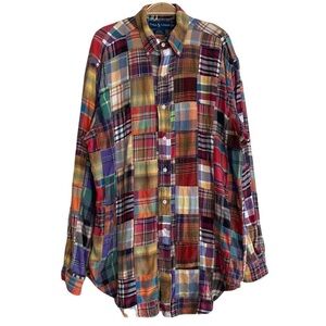 Ralph Lauren Flannel Patchwork Blake Oversized
